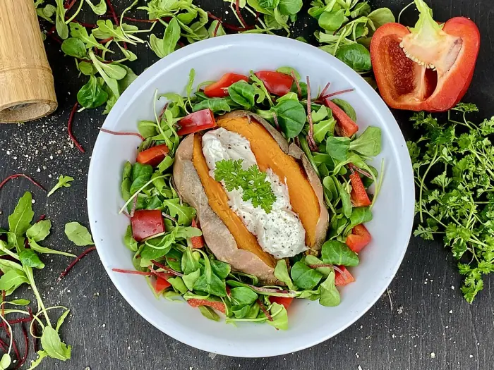 Foto de Boniato al horno con tahini