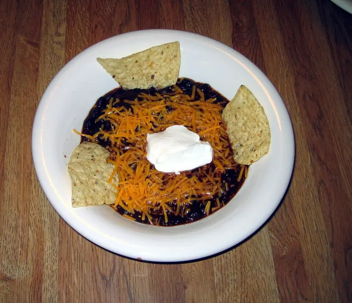 Foto de Chili vegano de alubias negras